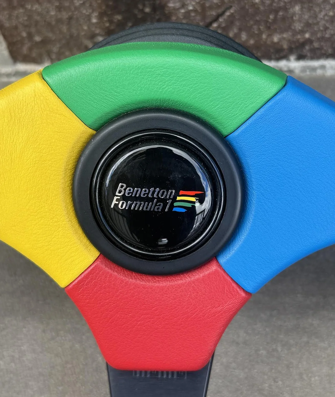 Vintage United Colors Of Benetton Formula 1 Momo Steering Wheel